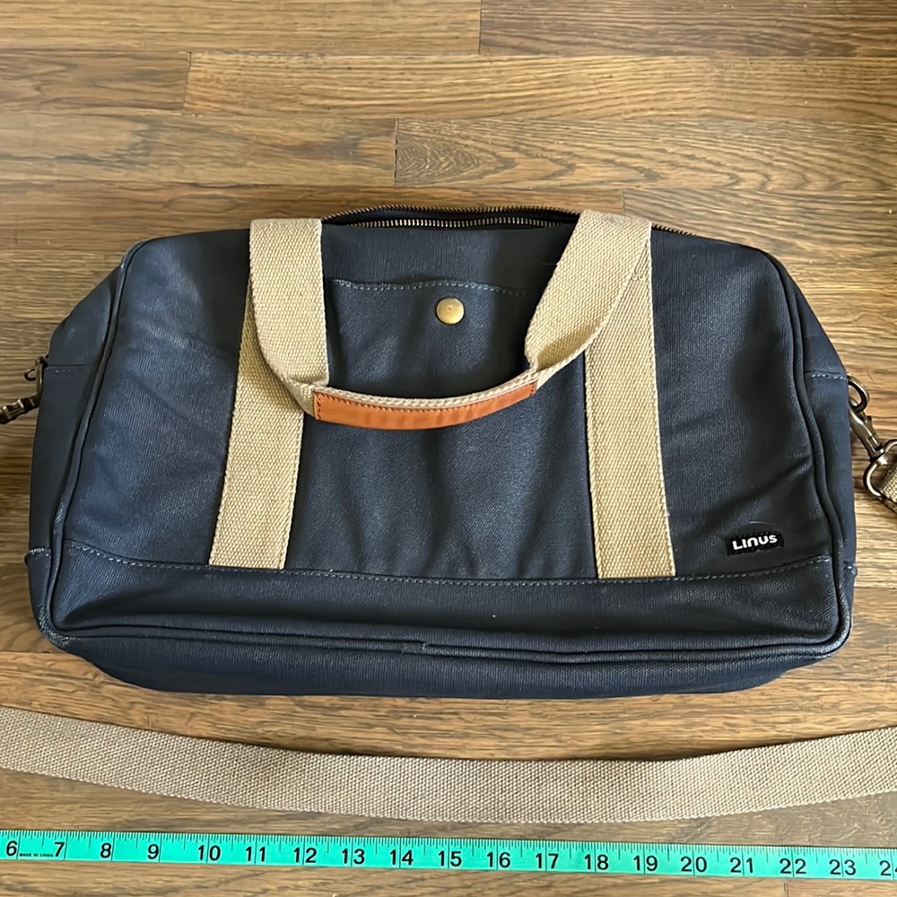 Linus Bike Bag in Navy and Khaki
